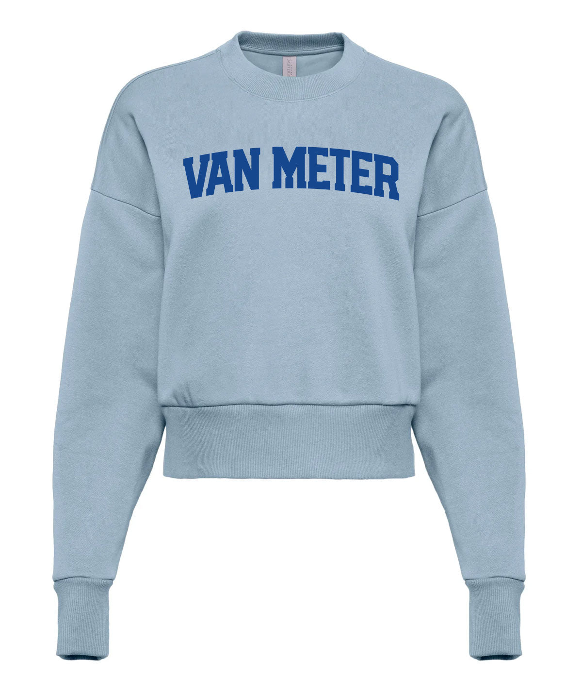 Van Meter Wordmark Ladies Varsity Crew Fleece