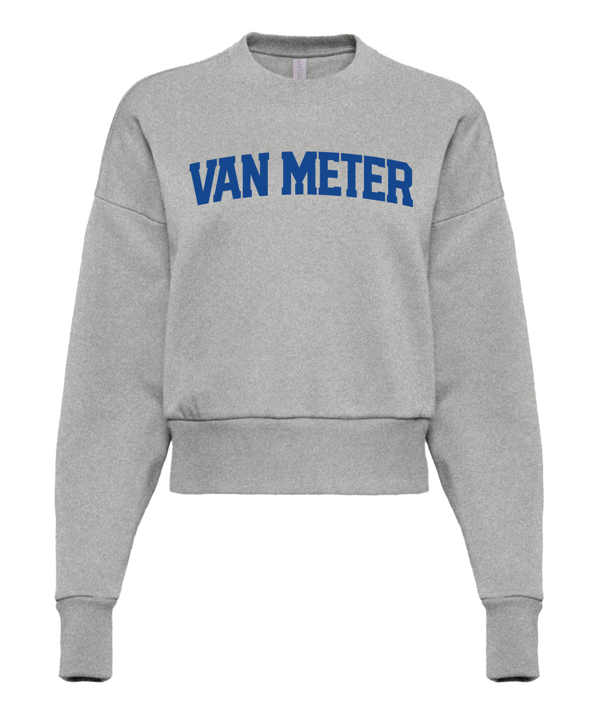 Van Meter Wordmark Ladies Varsity Crew Fleece