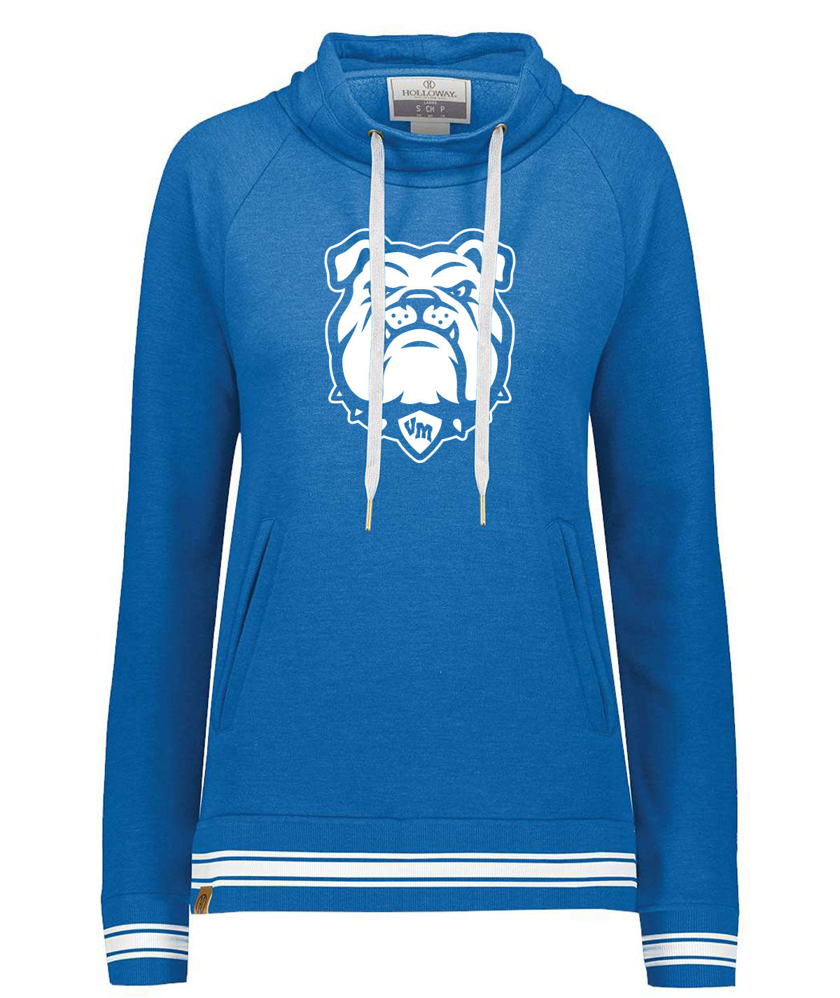 Bulldog Womens Funnel Neck Sweatshirt