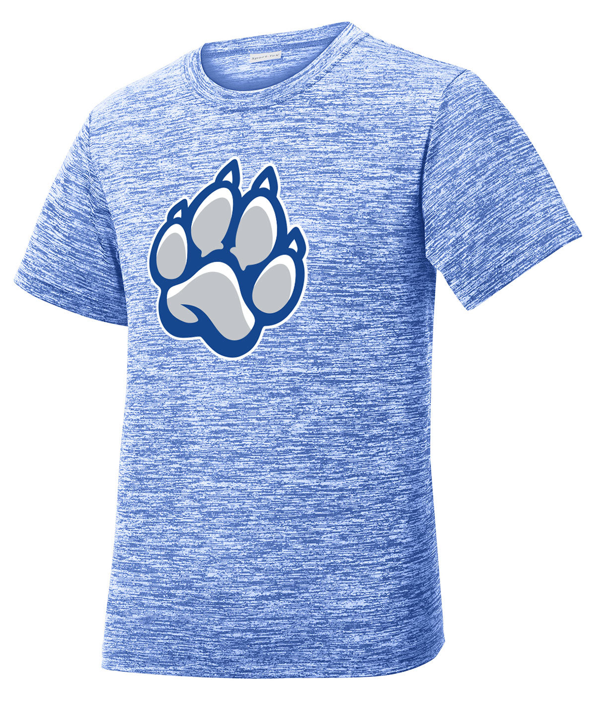 Bulldog Paw Print Youth Charged Performance Tee