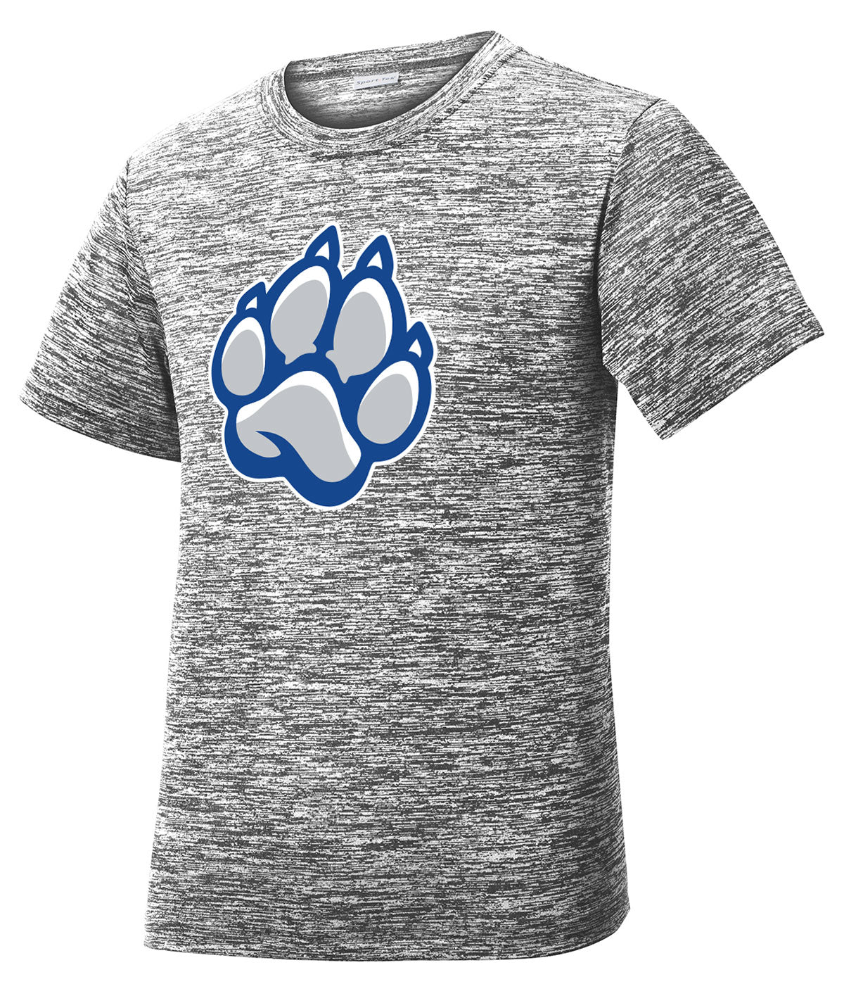 Bulldog Paw Print Youth Charged Performance Tee