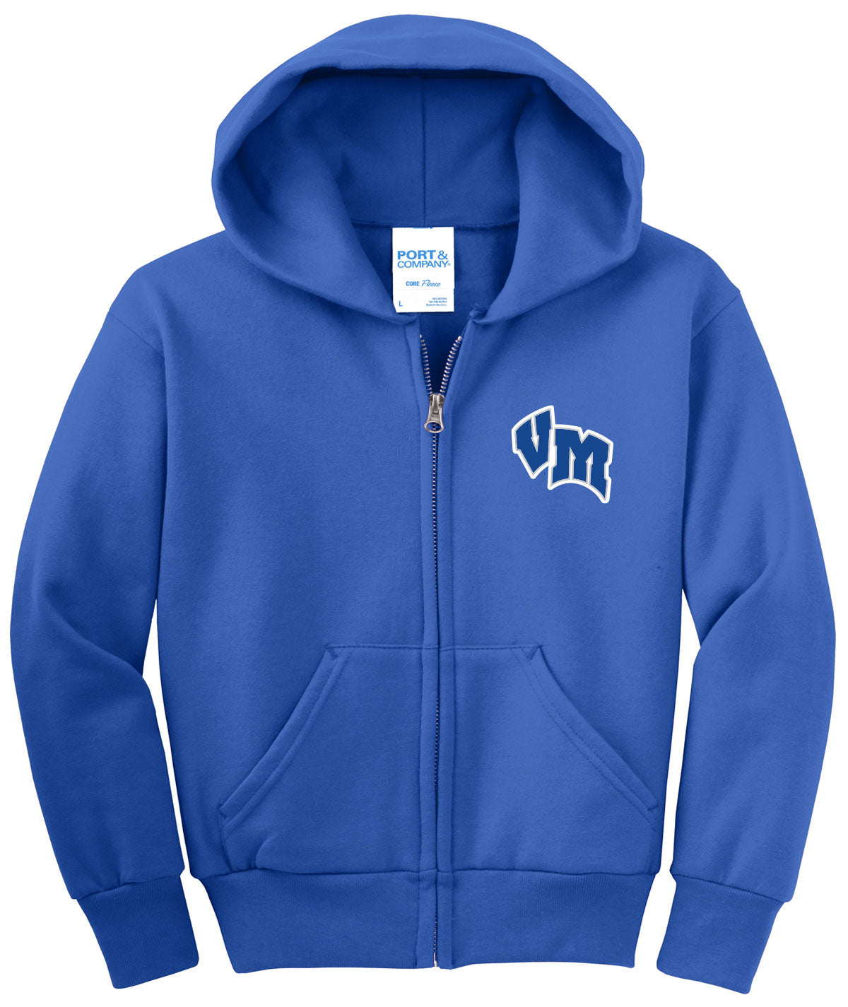 Van Meter Bulldogs Youth Full-Zip Hoodie Sweatshirt