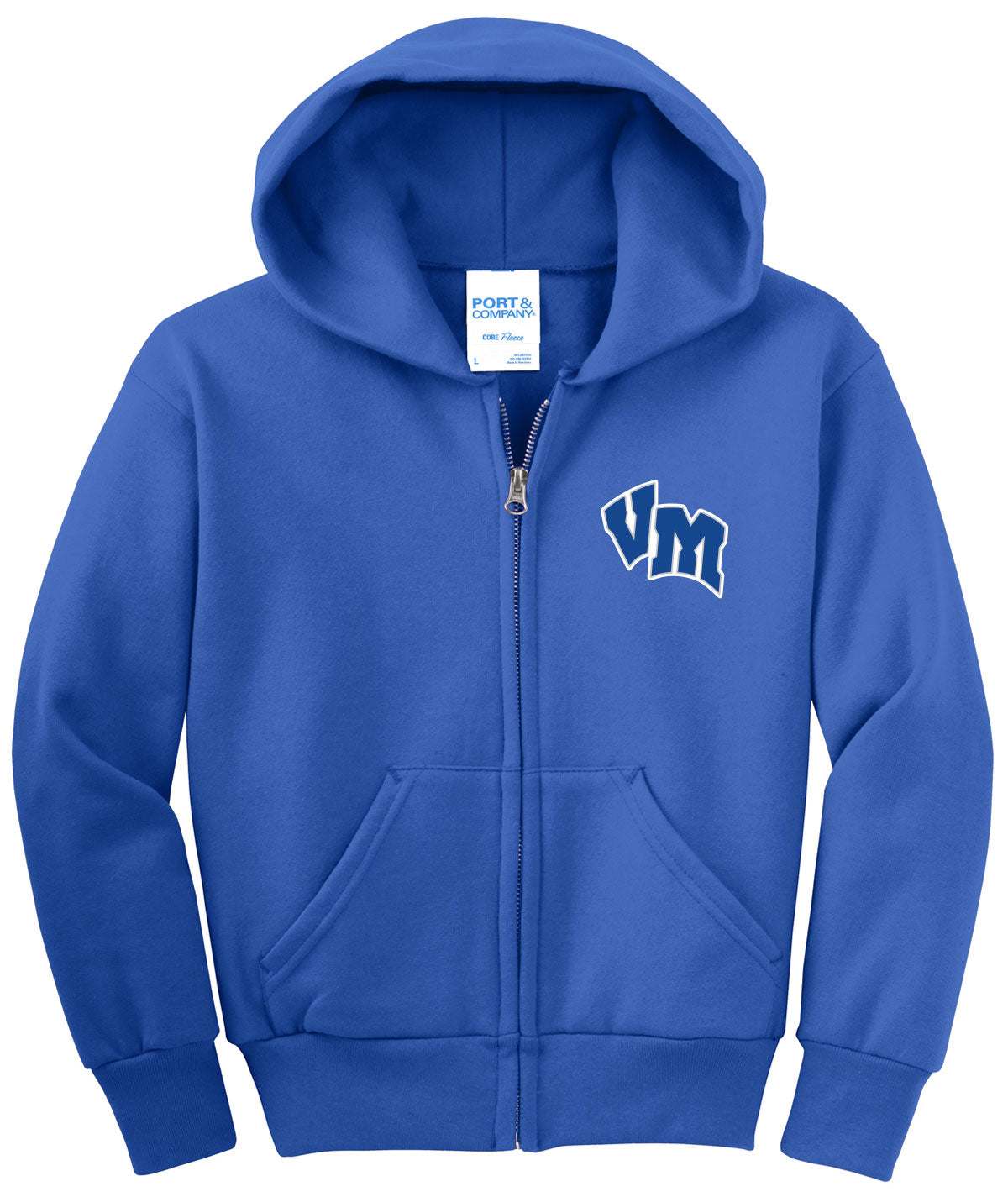 Van Meter Bulldogs Youth Full-Zip Hoodie Sweatshirt