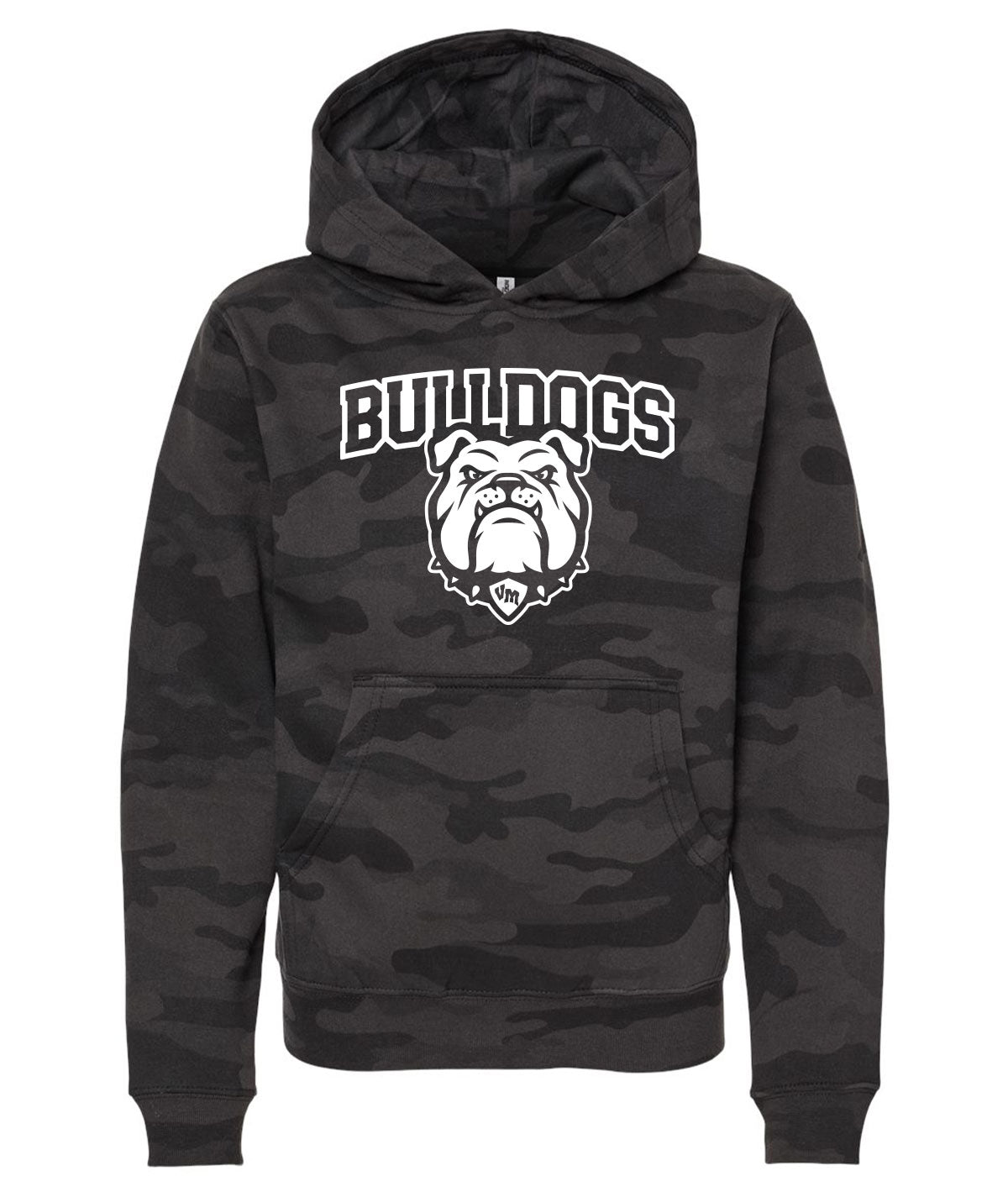 Bulldogs Youth Camo Hooded Sweatshirt