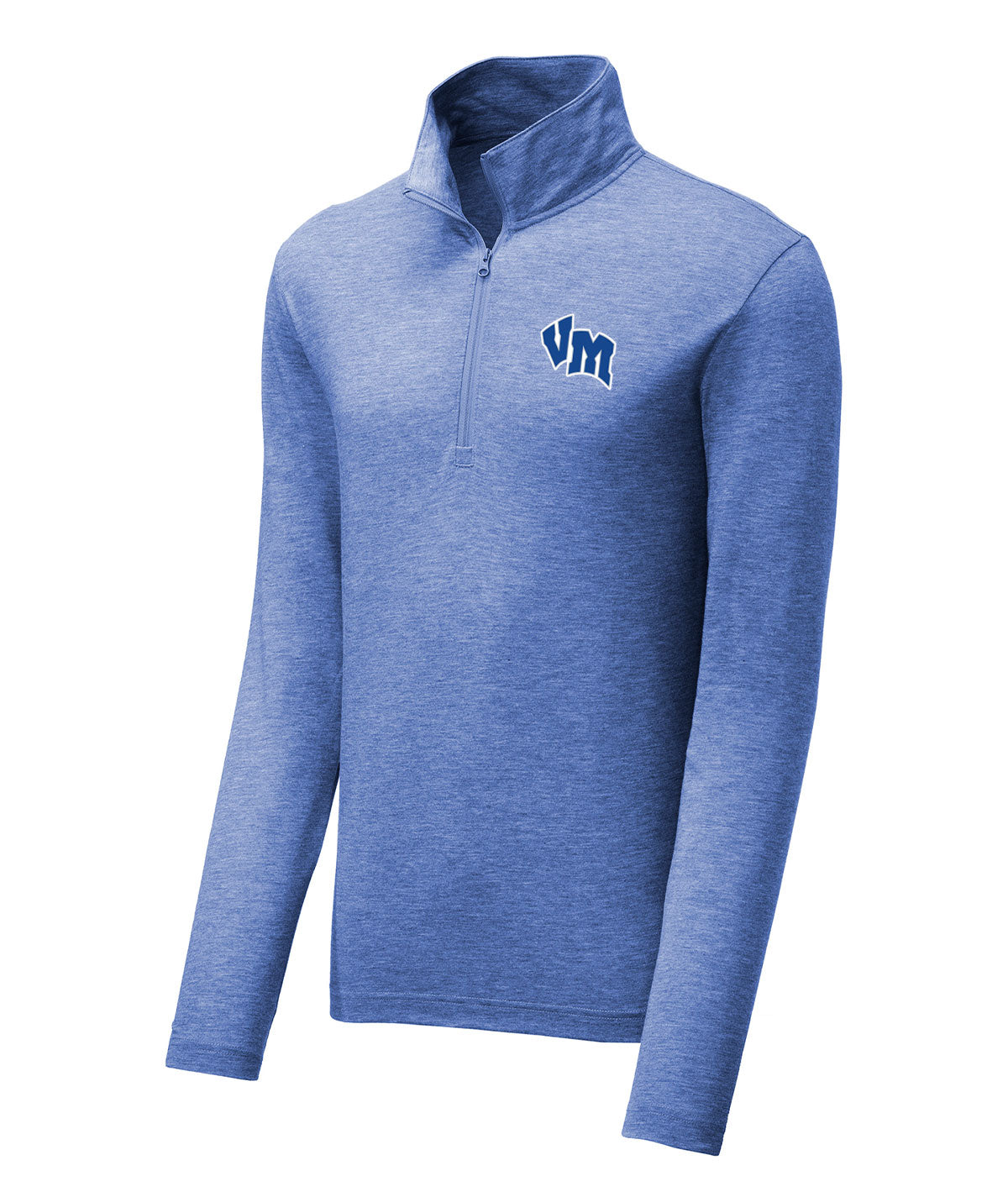 District Mens 1/4 Zip Tri-blend Pullover