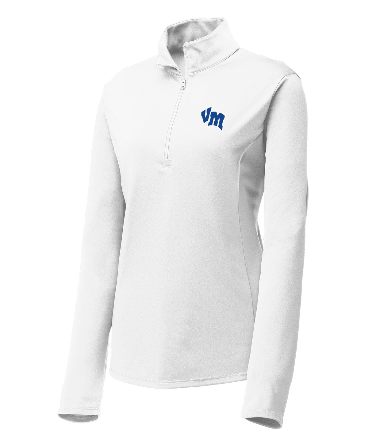District Womens 1/4 Zip Solid Pullover