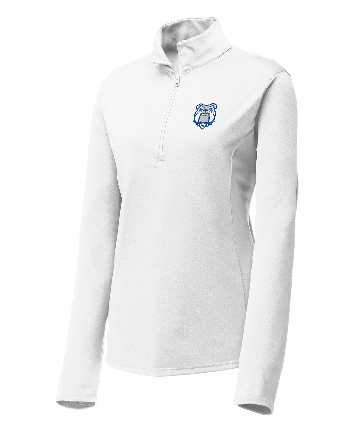 District Womens 1/4 Zip Solid Pullover