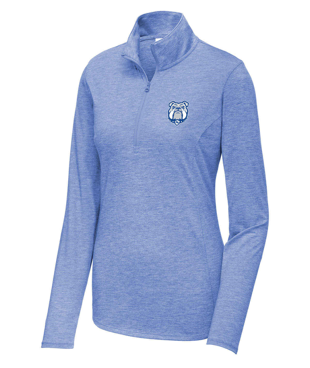 District Womens 1/4 Zip Tri-blend Pullover