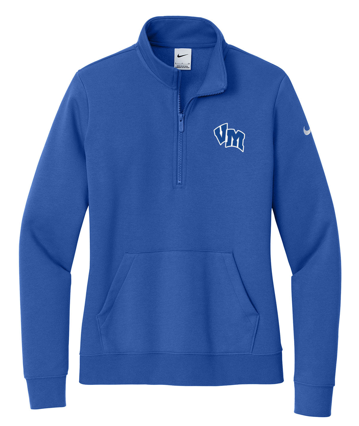 District Womens 1/2 Zip Nike Fleece