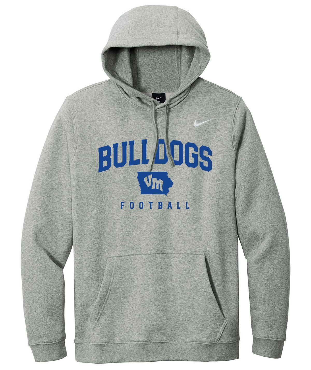 Bulldogs Football Nike Fleece Hoodie