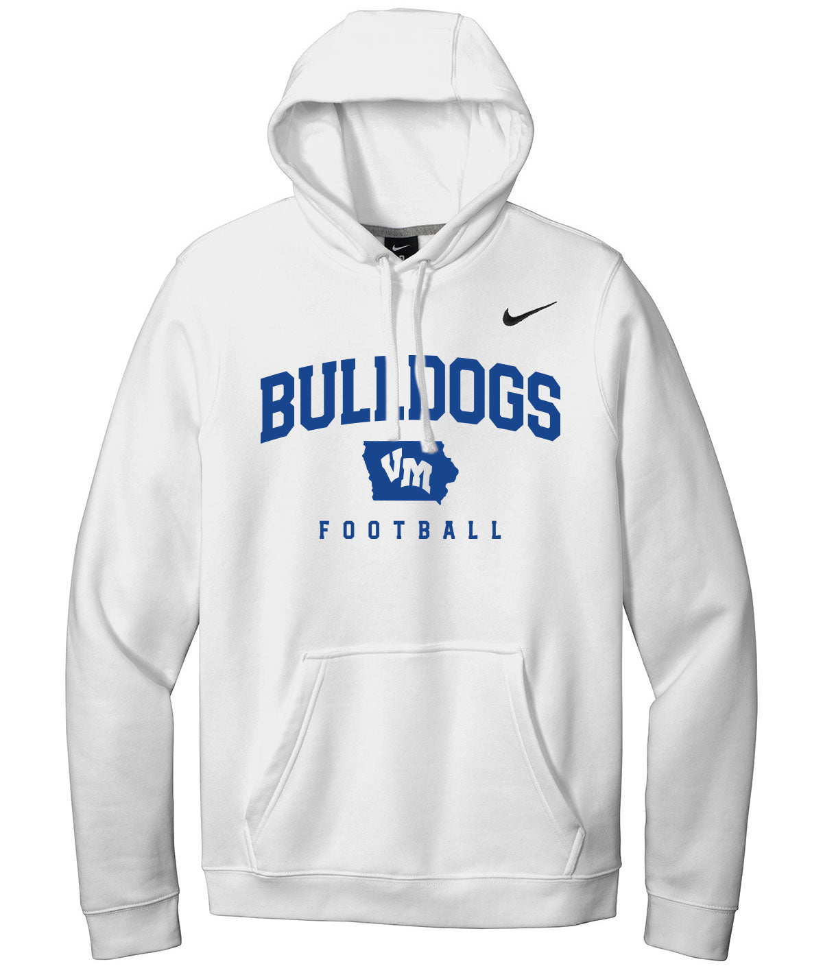Bulldogs Football Nike Fleece Hoodie