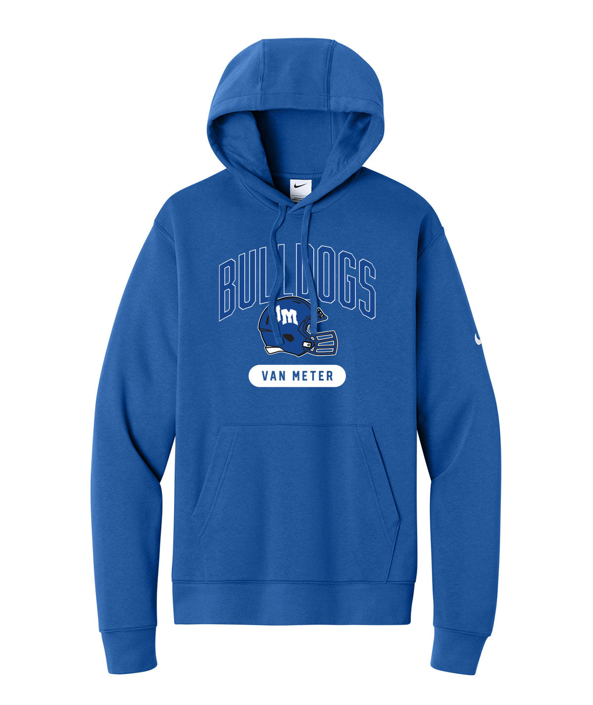 Bulldogs Football Nike Fleece Hoodie