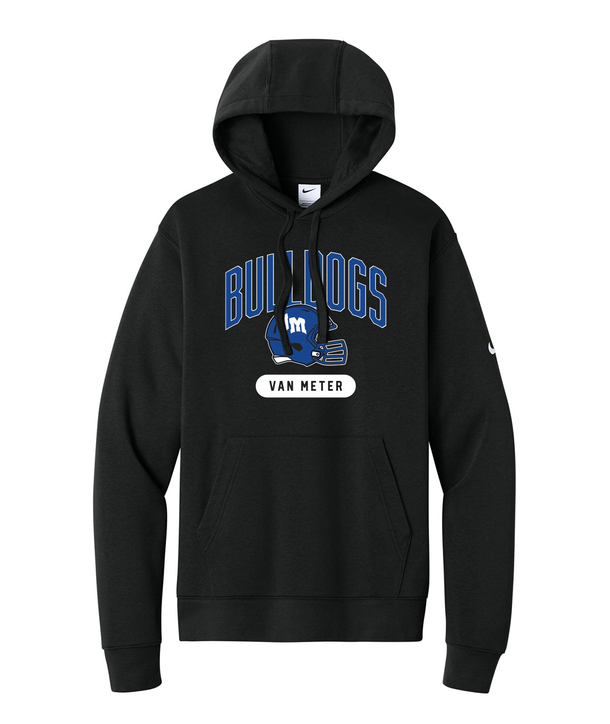 Bulldogs Football Nike Fleece Hoodie