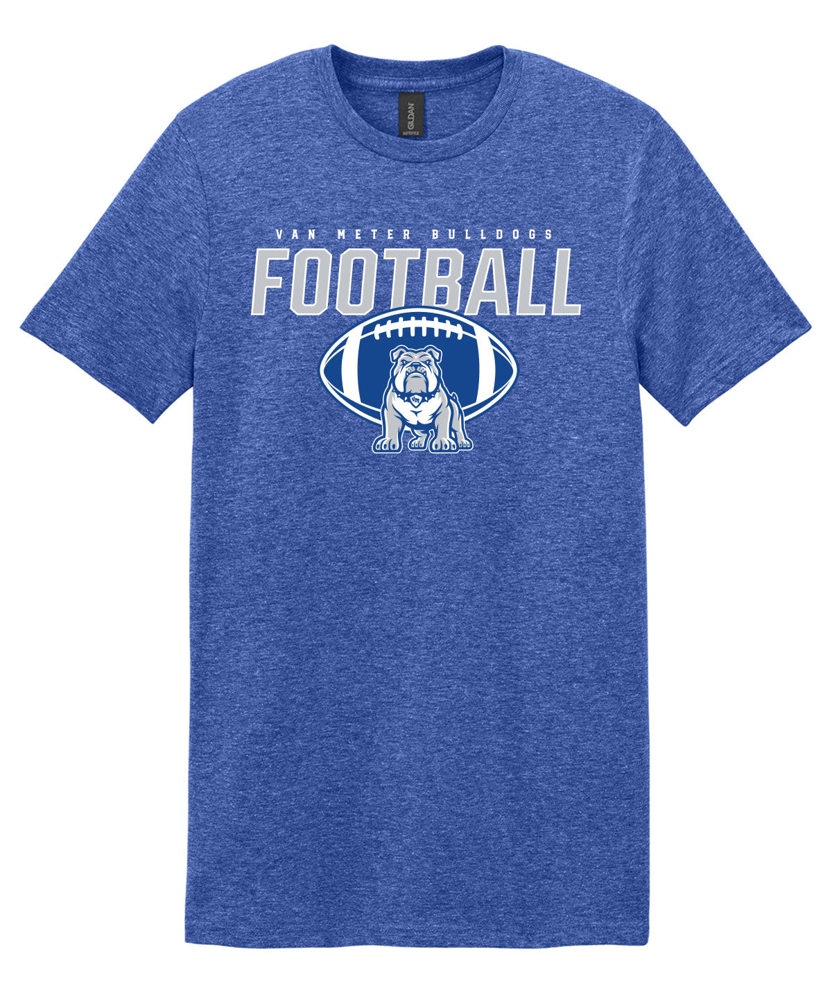Van Meter Bulldogs Football Soft-Style Tee