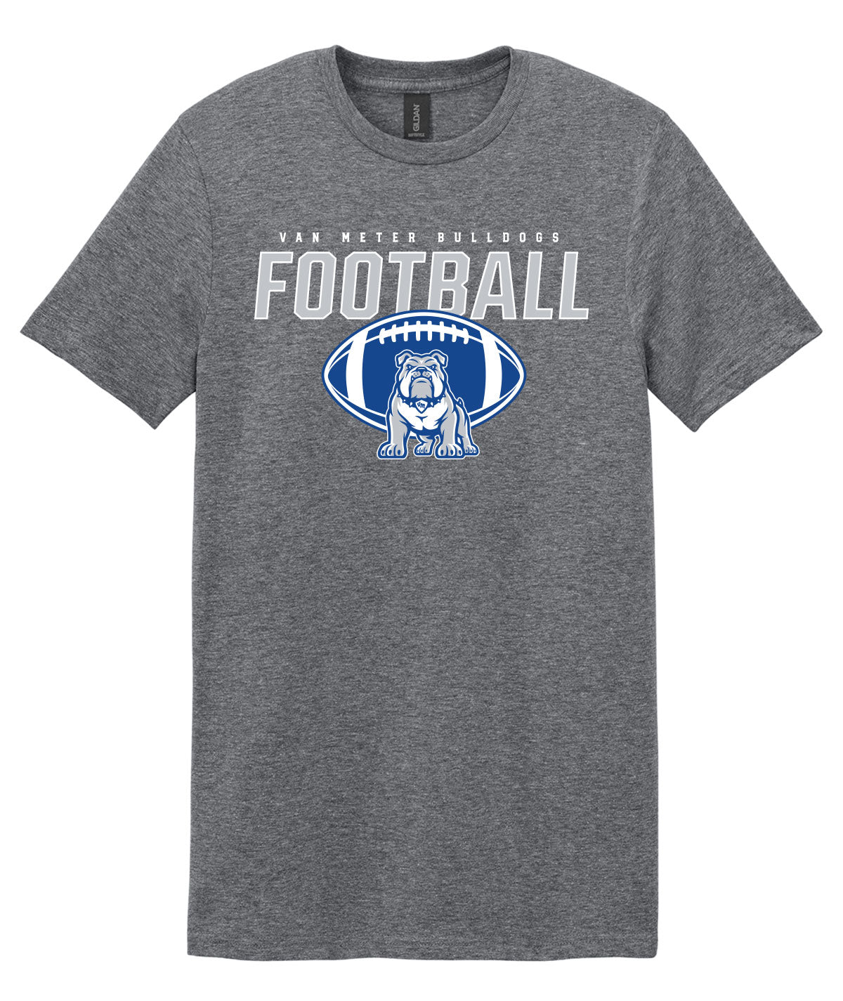 Van Meter Bulldogs Football Soft-Style Tee
