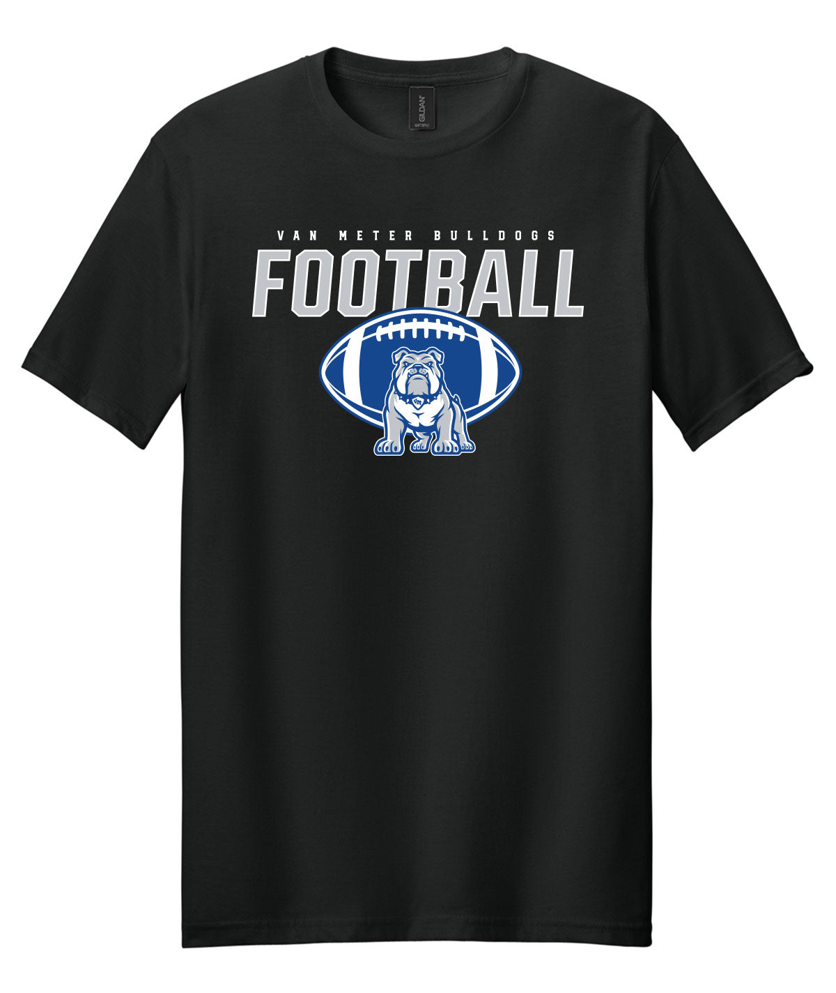 Van Meter Bulldogs Football Soft-Style Tee