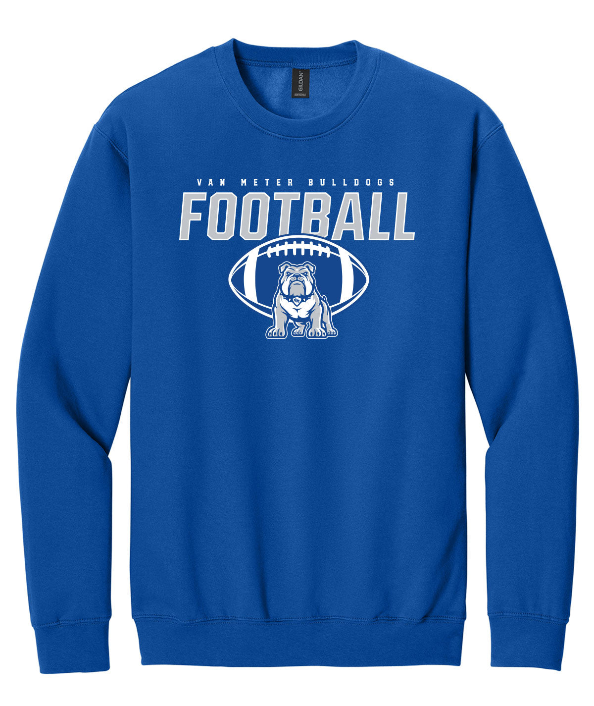 Van Meter Bulldogs Football Crewneck Sweatshirt