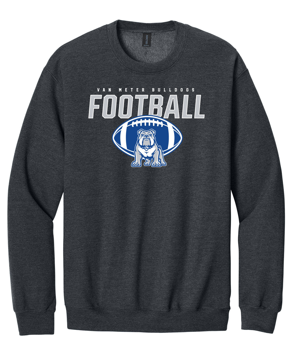 Van Meter Bulldogs Football Crewneck Sweatshirt