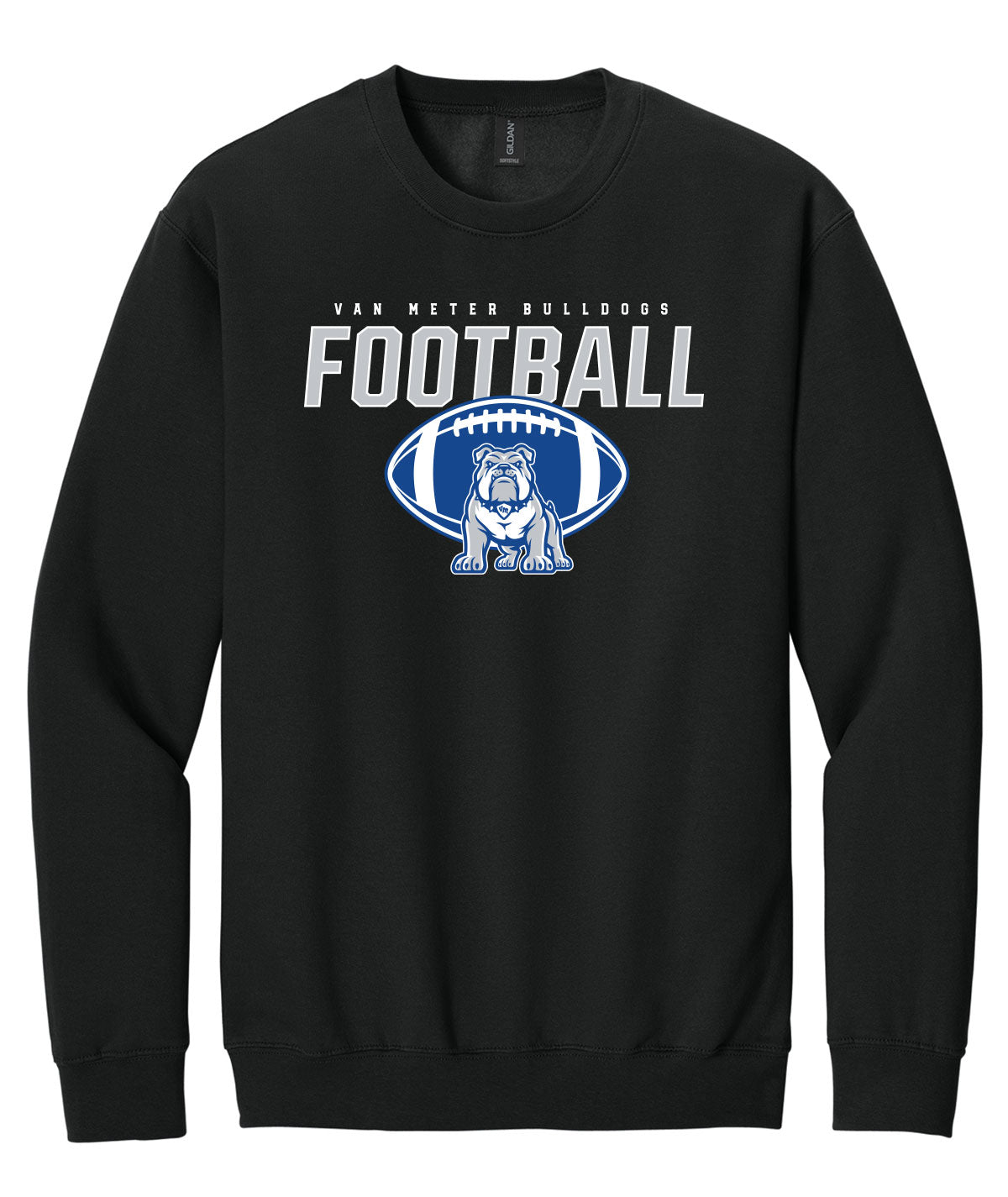 Van Meter Bulldogs Football Crewneck Sweatshirt