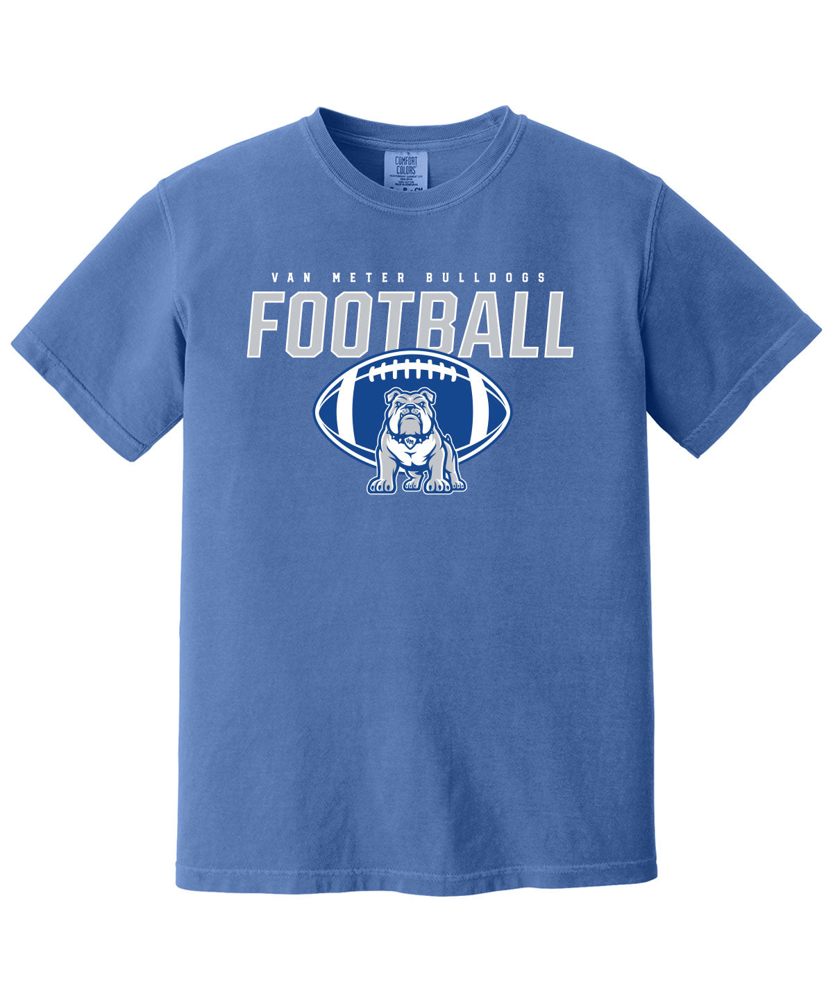 Van Meter Bulldogs Football Comfort Colors Tee