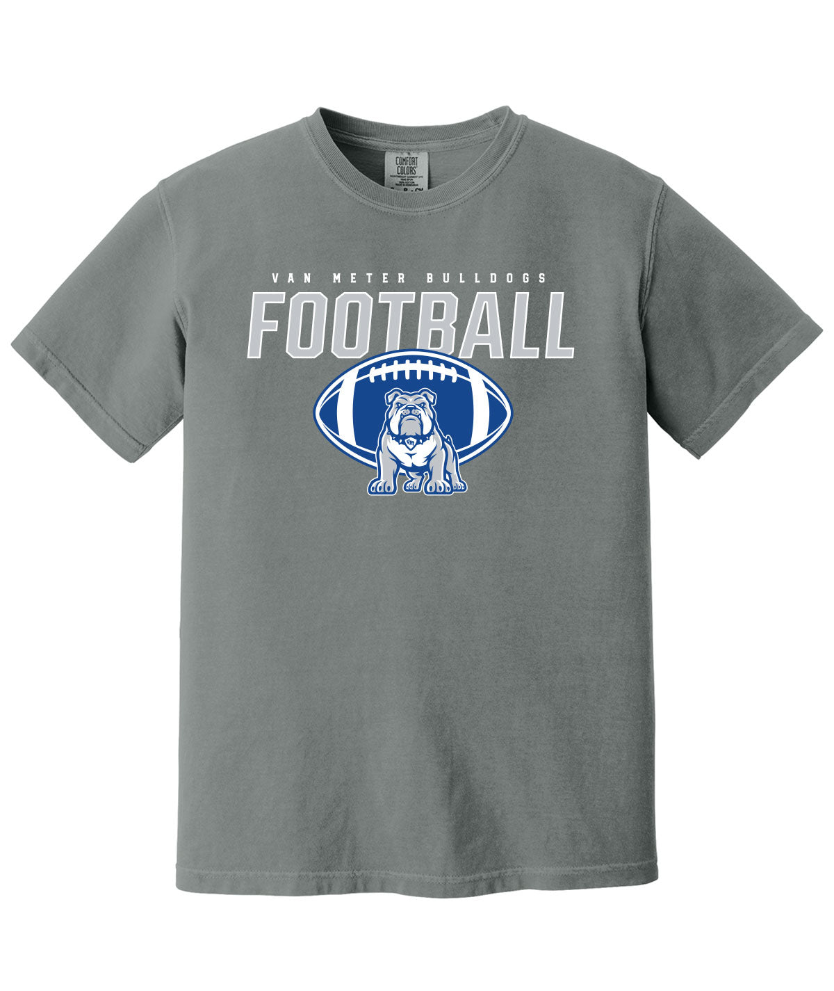 Van Meter Bulldogs Football Comfort Colors Tee