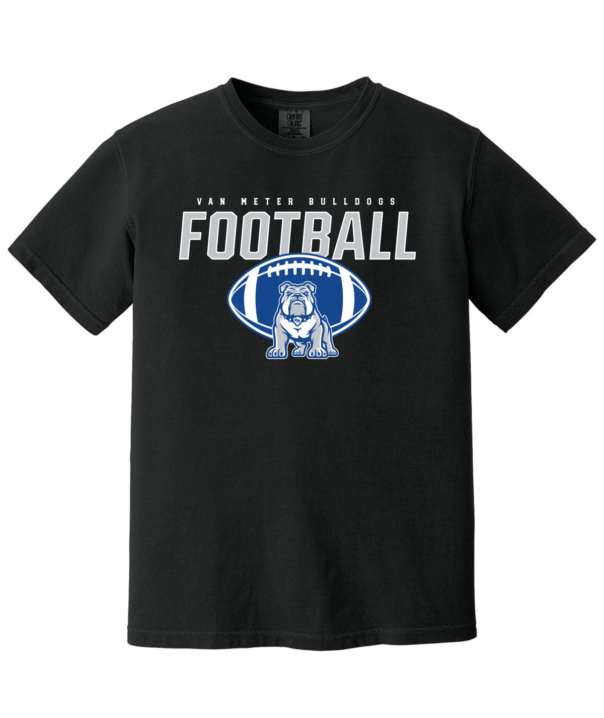 Van Meter Bulldogs Football Comfort Colors Tee