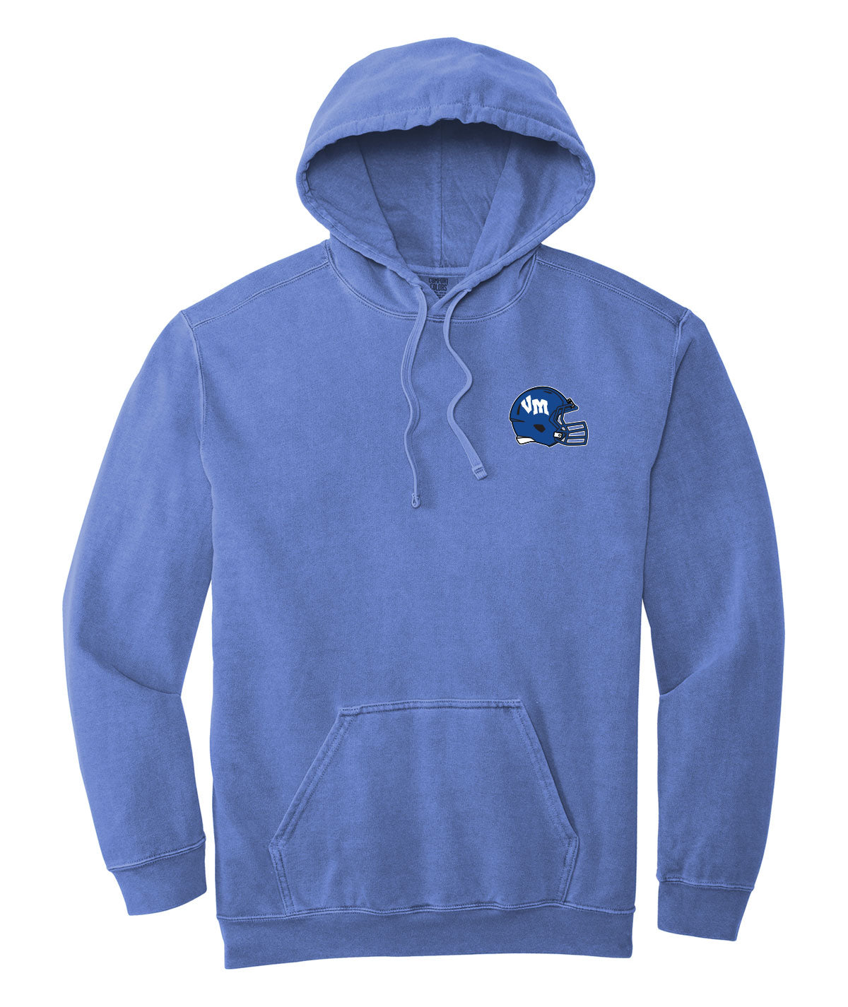 Van Meter Helmet Football Comfort Colors Hooded Sweatshirt