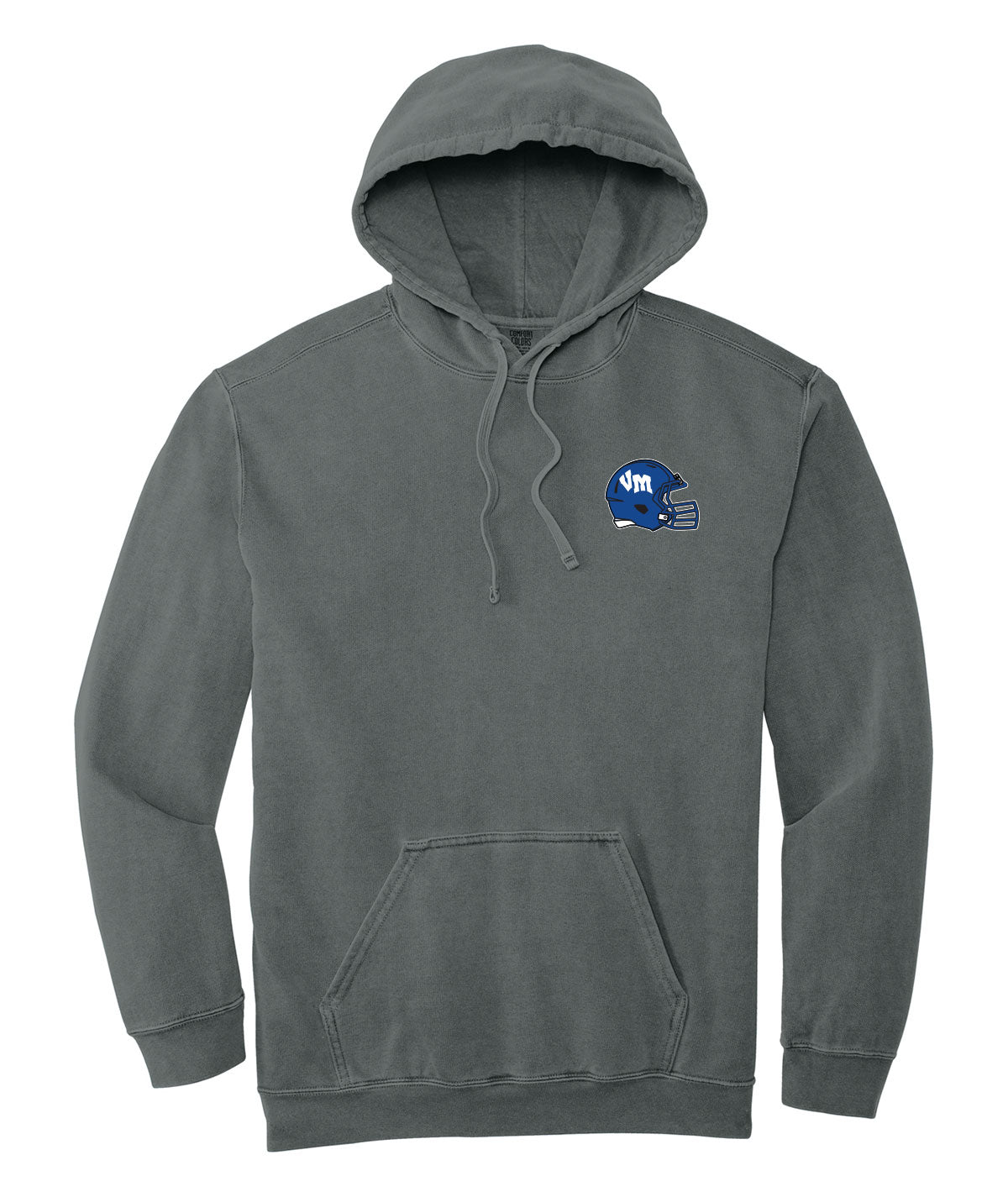 Van Meter Helmet Football Comfort Colors Hooded Sweatshirt