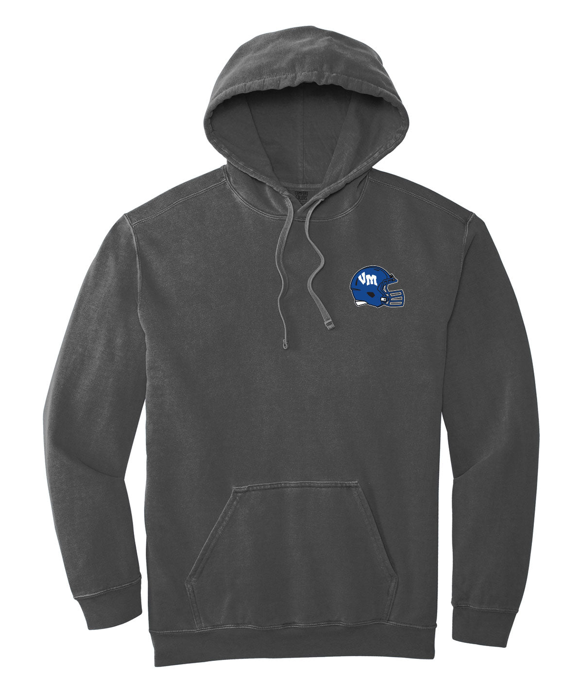 Van Meter Helmet Football Comfort Colors Hooded Sweatshirt