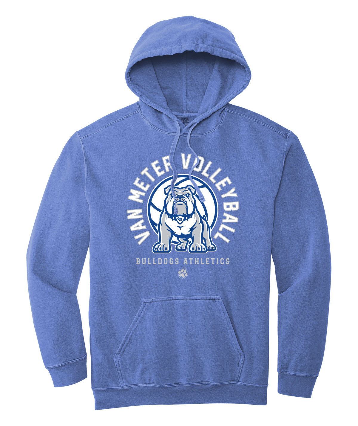 Van Meter Volleyball Comfort Colors Hooded Sweatshirt