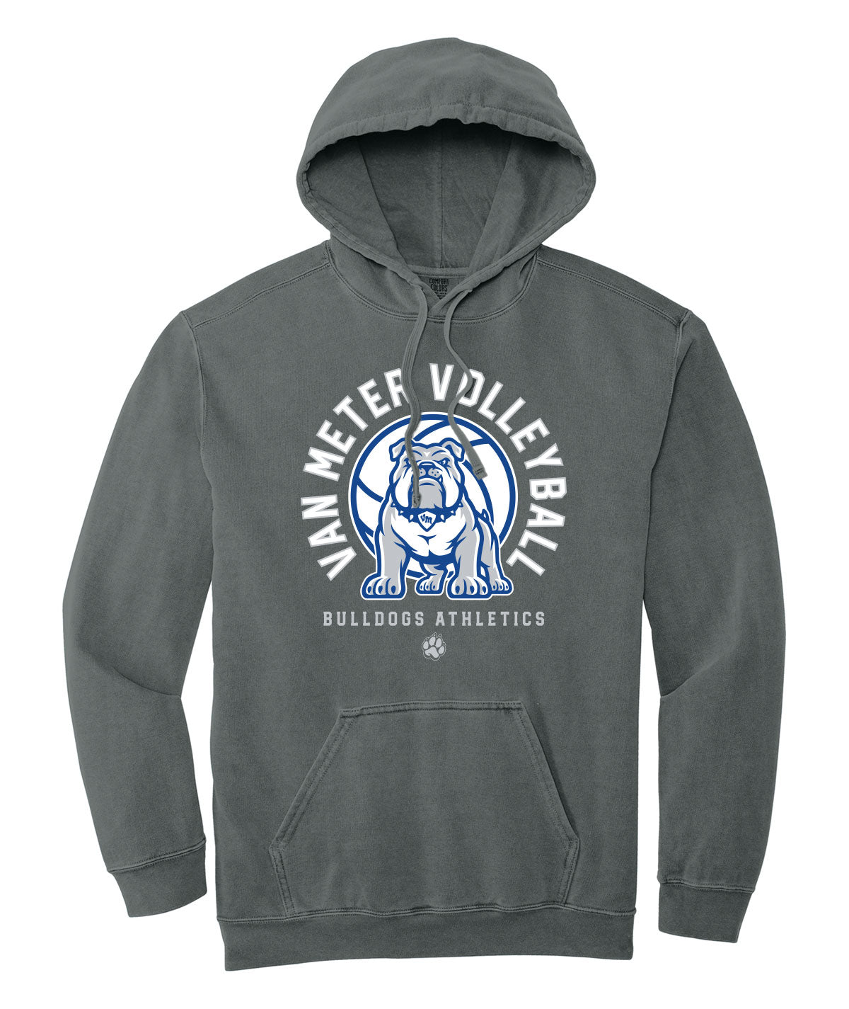 Van Meter Volleyball Comfort Colors Hooded Sweatshirt