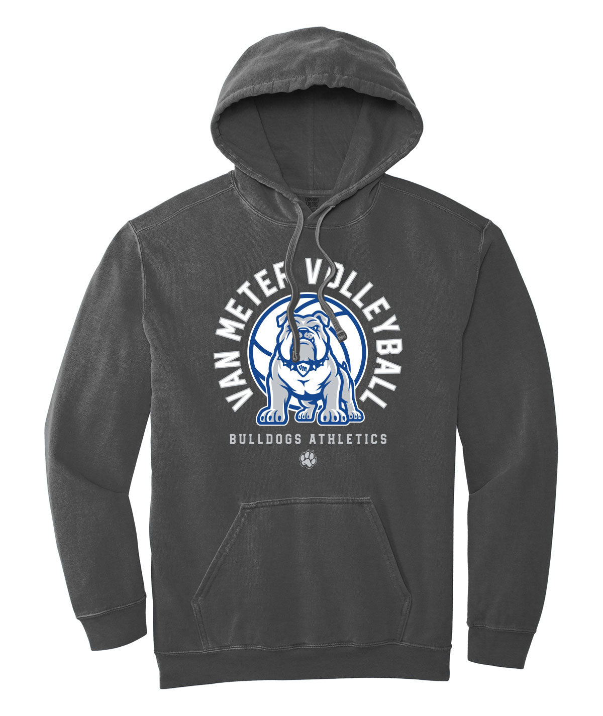 Van Meter Volleyball Comfort Colors Hooded Sweatshirt