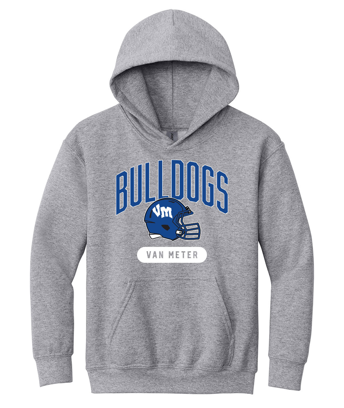 Bulldogs Football Youth Hooded Sweatshirt