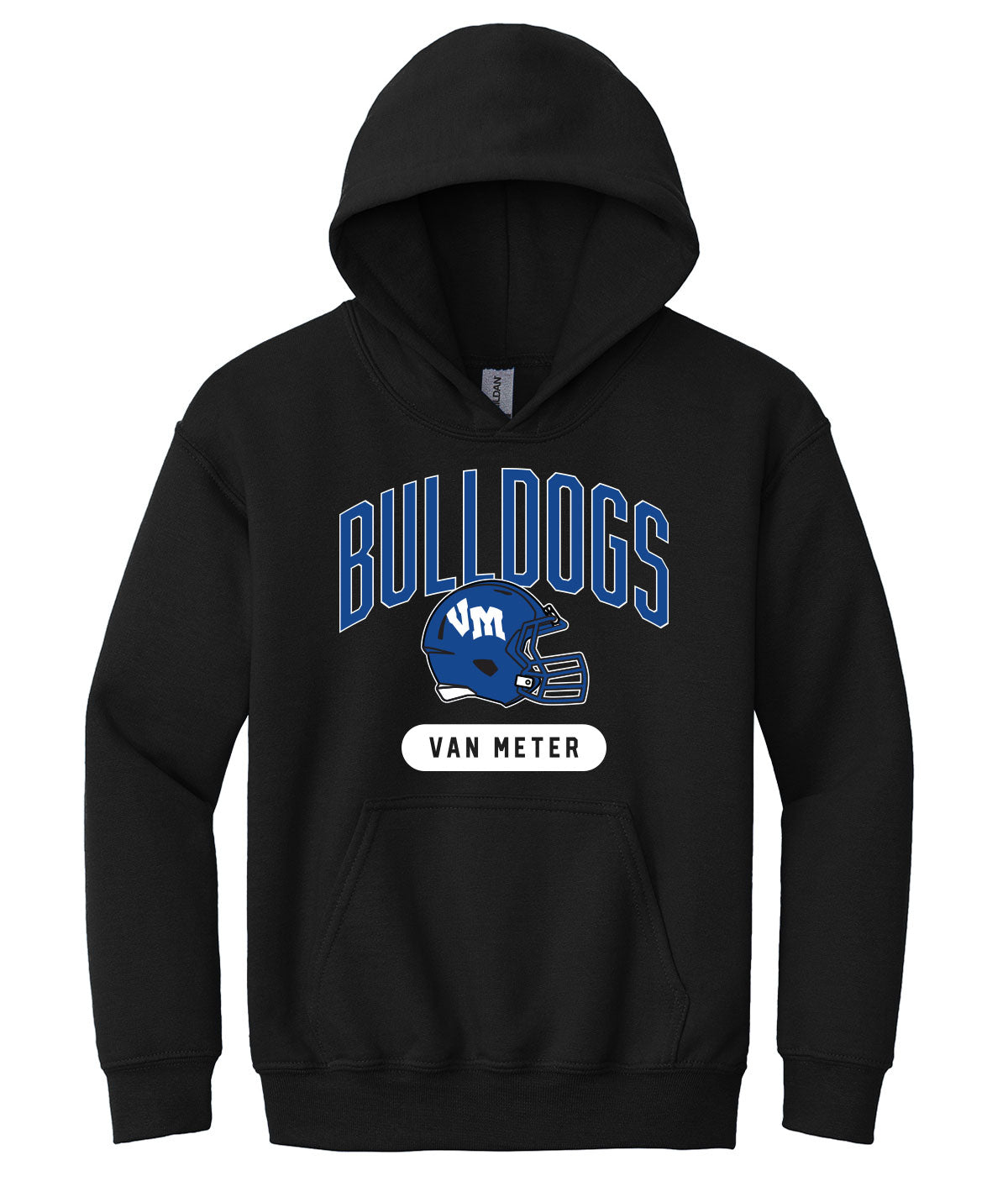 Bulldogs Football Youth Hooded Sweatshirt